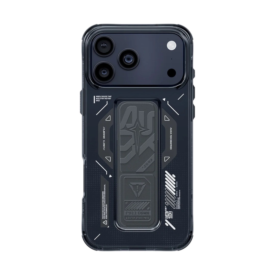 SKINARMA HELIO Case Mag-Charge with Grip-Stand (GRAY)